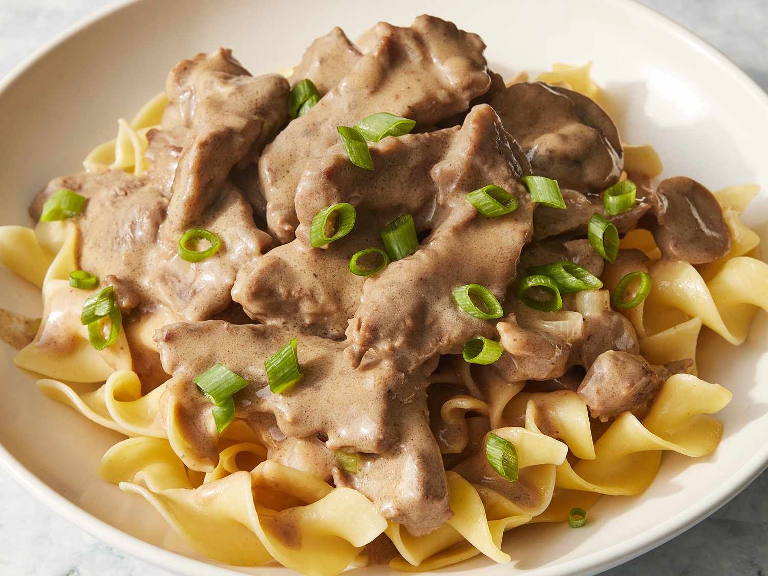 Beef stroganoff