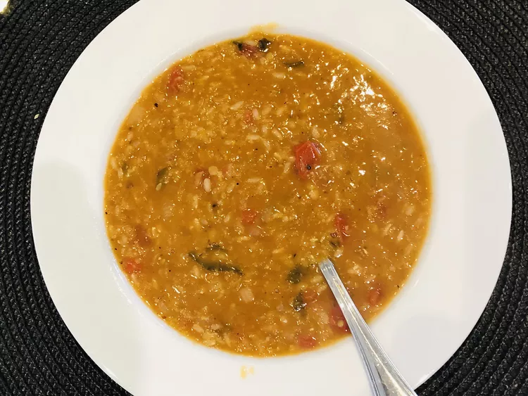 Turkish Red Lentil Soup with Mint