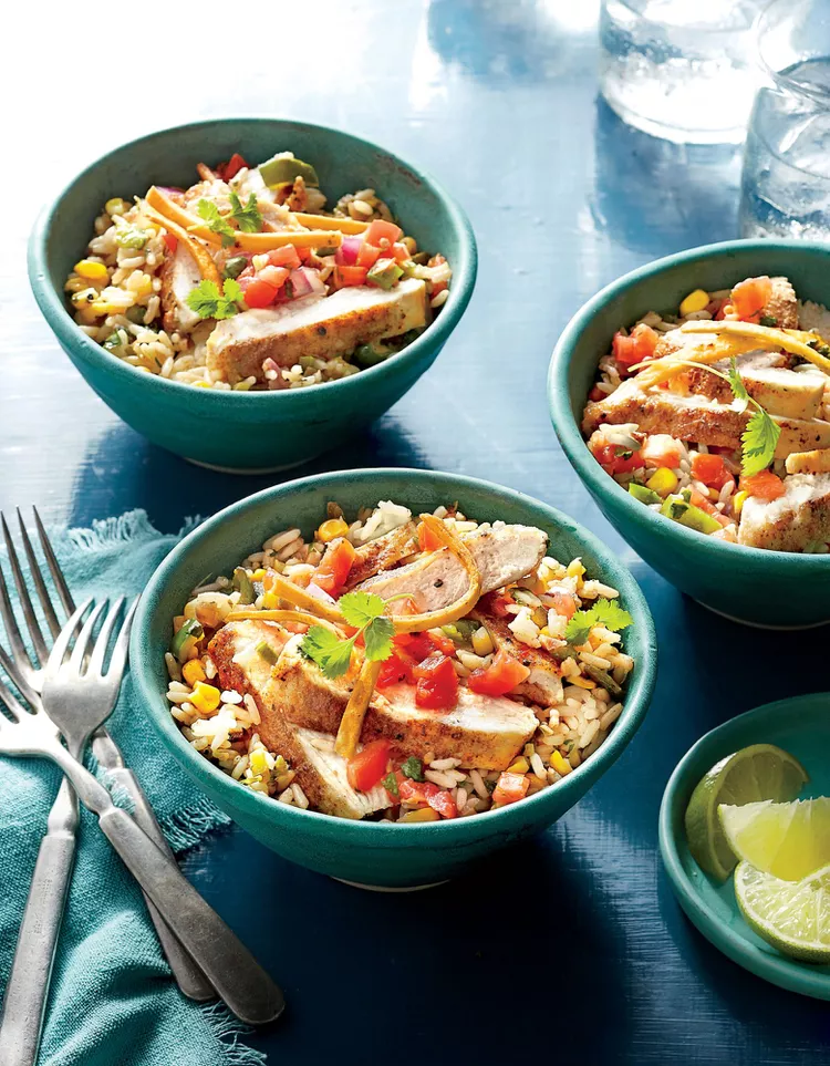 Southwest Chicken Cutlet Rice Bowl