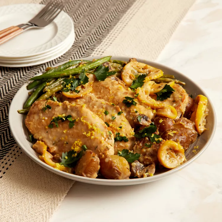 Weeknight Lemon Chicken Skillet Dinner