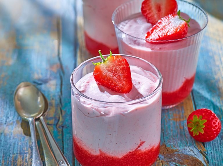 Strawberry mousse