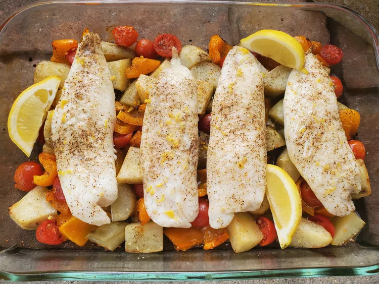 Sheet Pan Tilapia and Potatoes