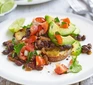 Black beans & avocado on toast