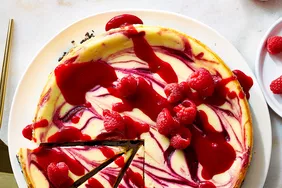 White Chocolate Raspberry Cheesecake