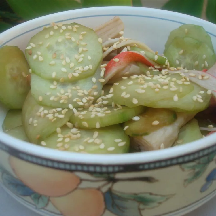 Sunomono (Japanese Cucumber and Seafood Salad)