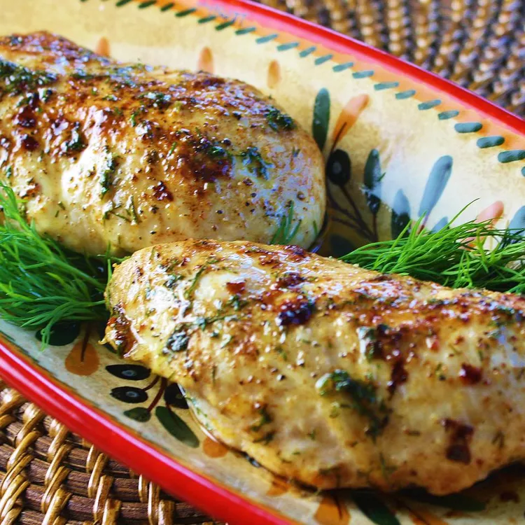 Three Ingredient Baked Chicken Breasts